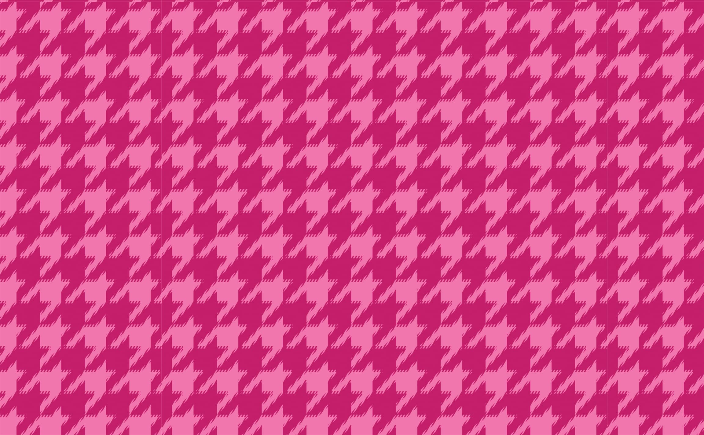Groovy Houndstooth in Fuchsia