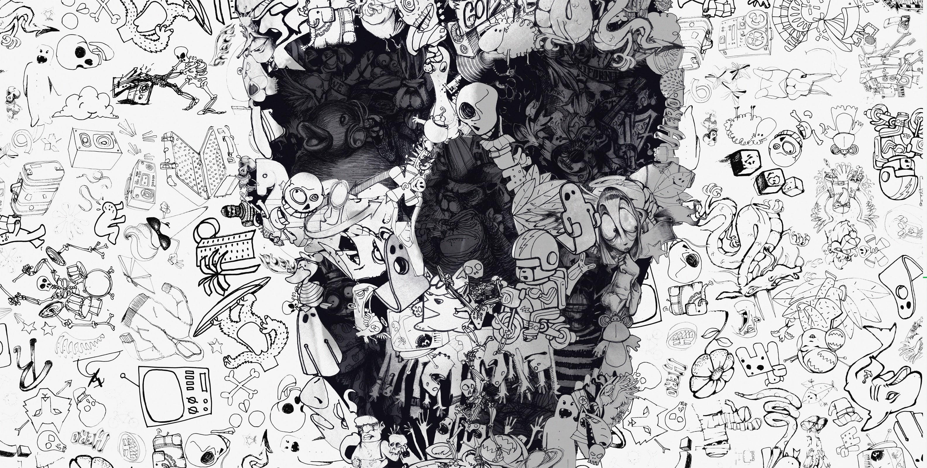 Doodle Skull Sample