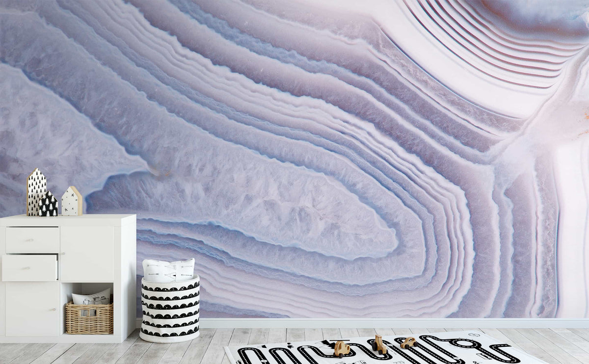 Natural polished stone quartz Wall Mural Crystal Bridge