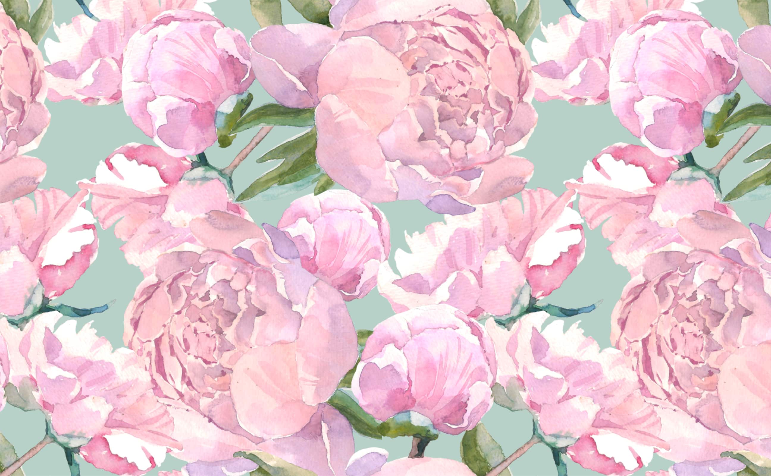Watercolor Vintage Pink Peony Sage Background Wallpaper For Walls watercolor-vintage-pink-peony-sage-background-wallpaper-for-walls