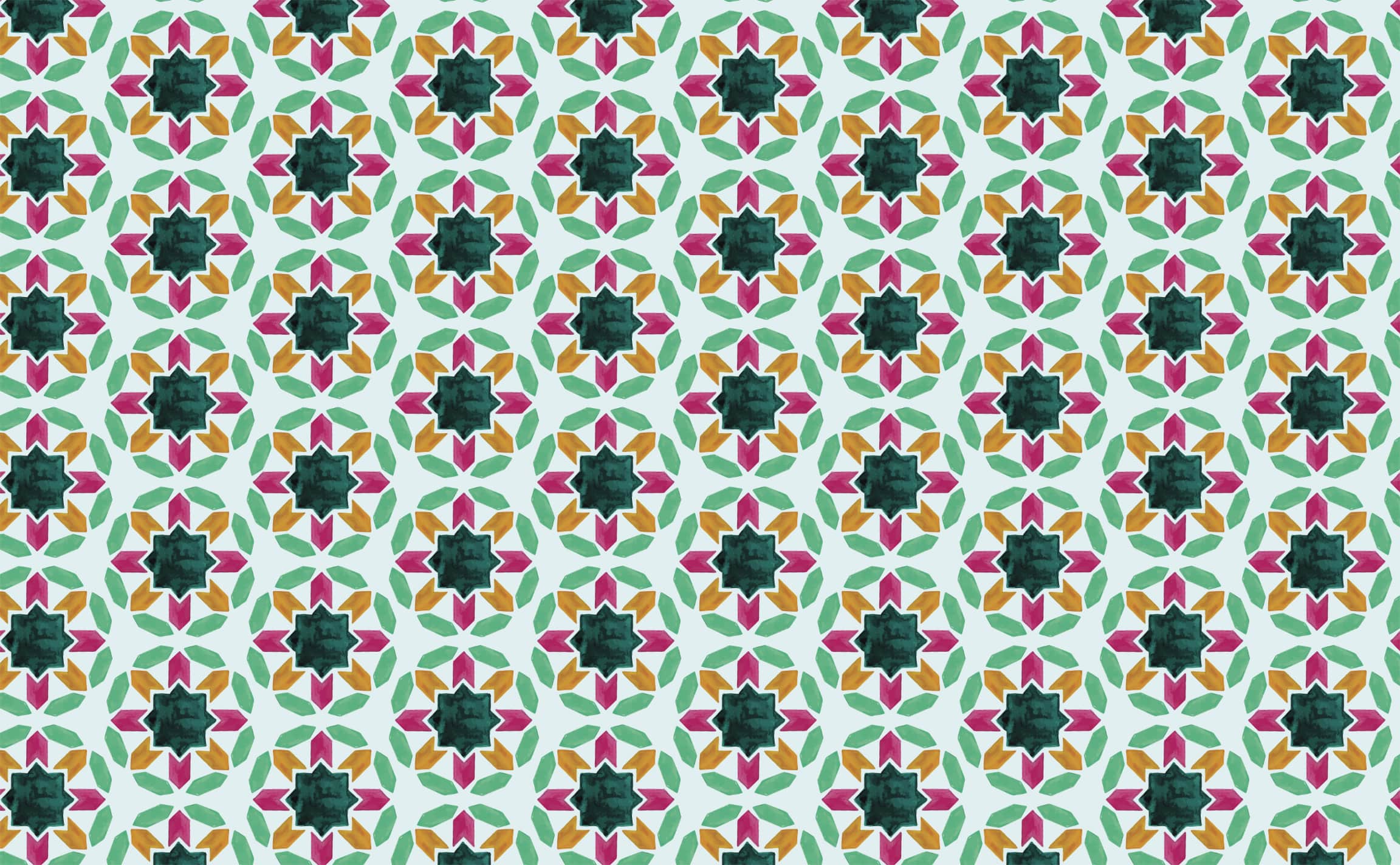 Kaleidoscope Floral Tile