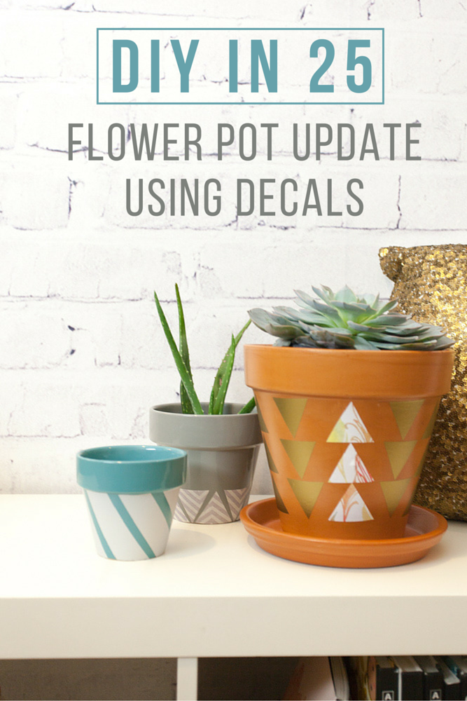 DIY in 25: Easy Flower Pot Update