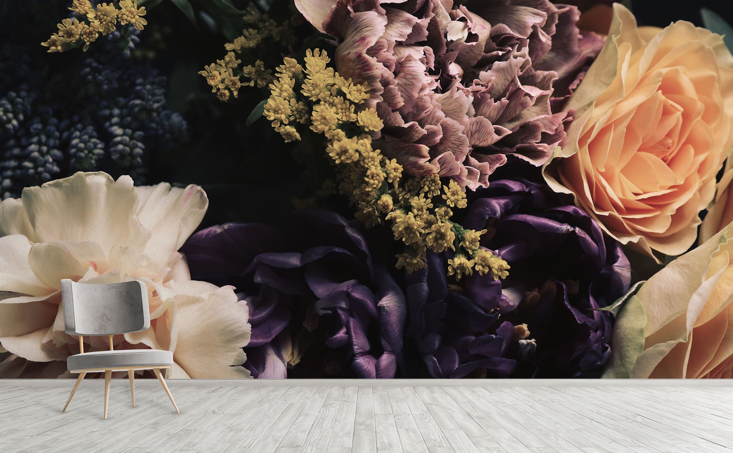 Dark Flora Wall Murals