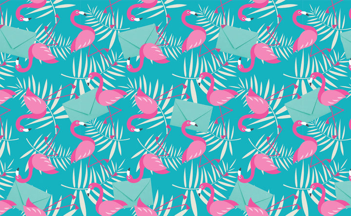 Flock of Flamingos | Wallpaper