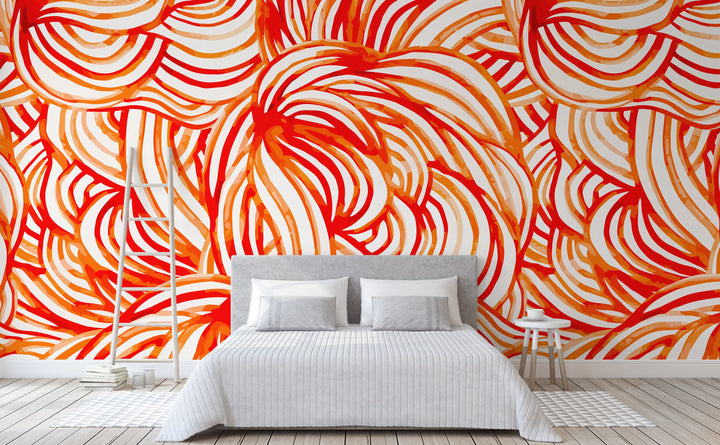 A Maze of Grace wall mural in a bedroom | Walls Need Love
