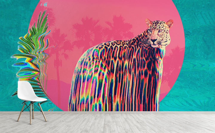 Jaguar wall mural on an interior wall | Walls Need Love