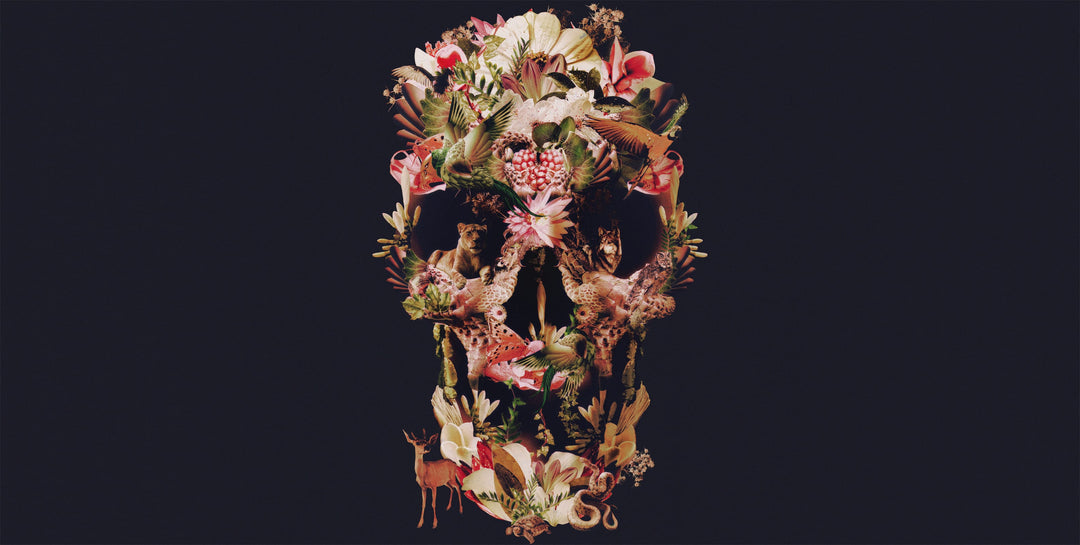 Jungle Skull wall mural full design | Walls Need Love