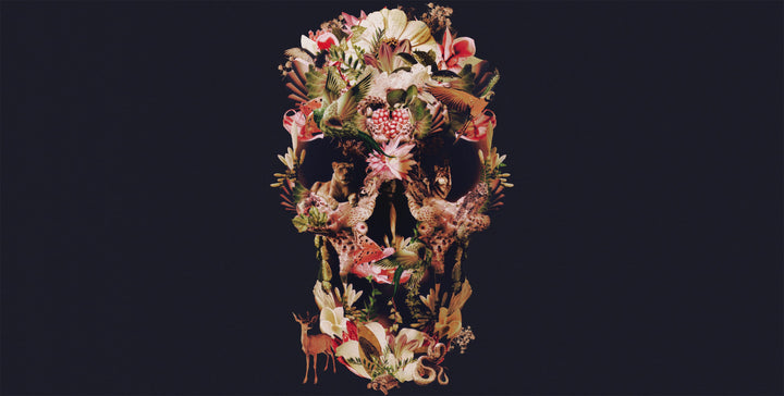 Jungle Skull wall mural full design | Walls Need Love