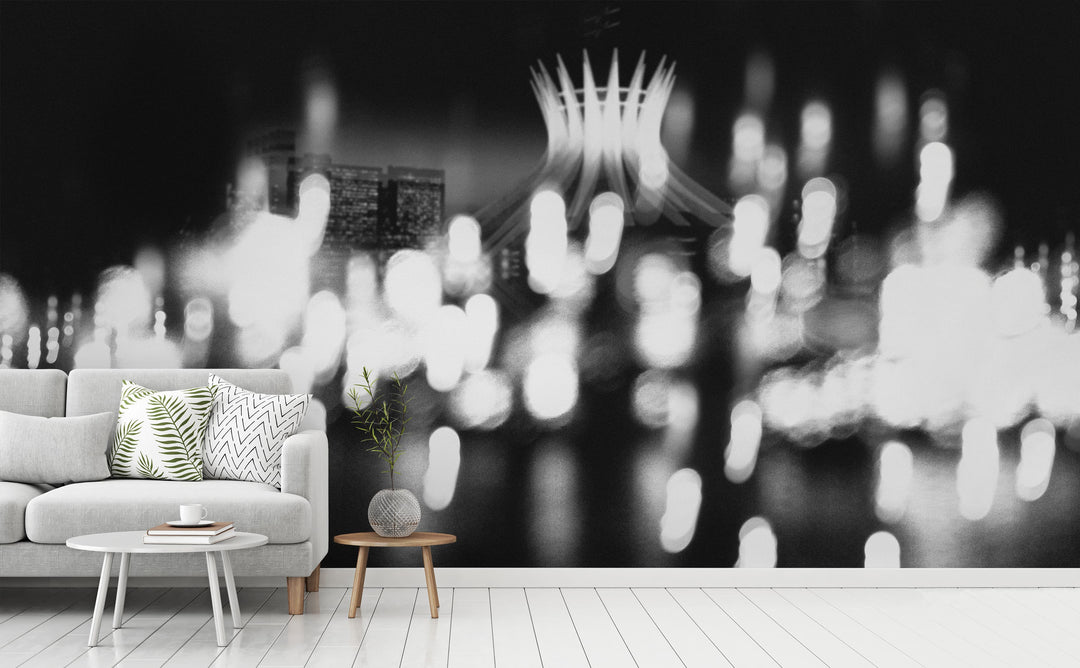 Brasilia wall mural in a living room | Walls Need Love