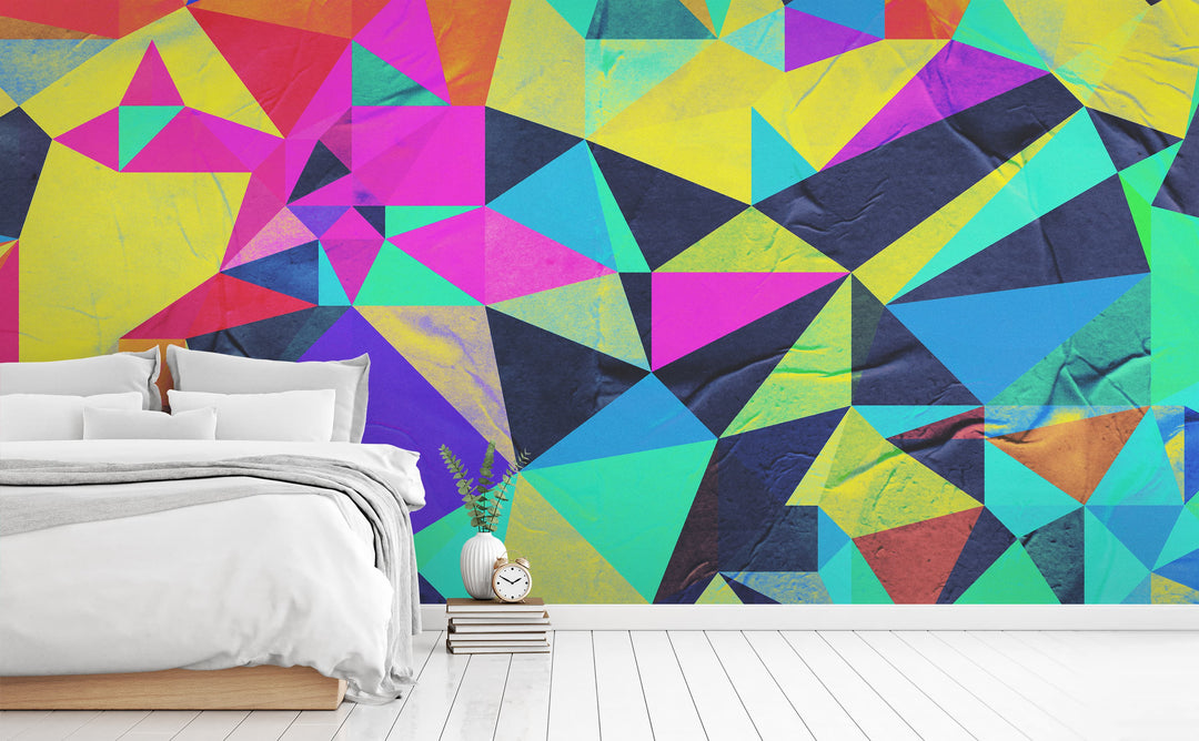 Frag three wall mural in a bedroom | Walls Need Love