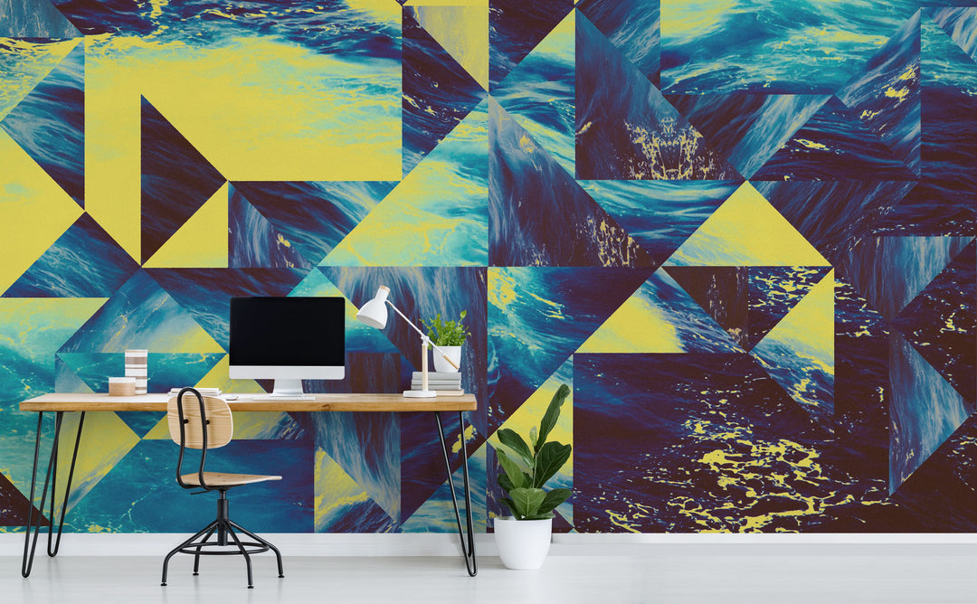 Frag five wall mural in a home office | Walls Need Love