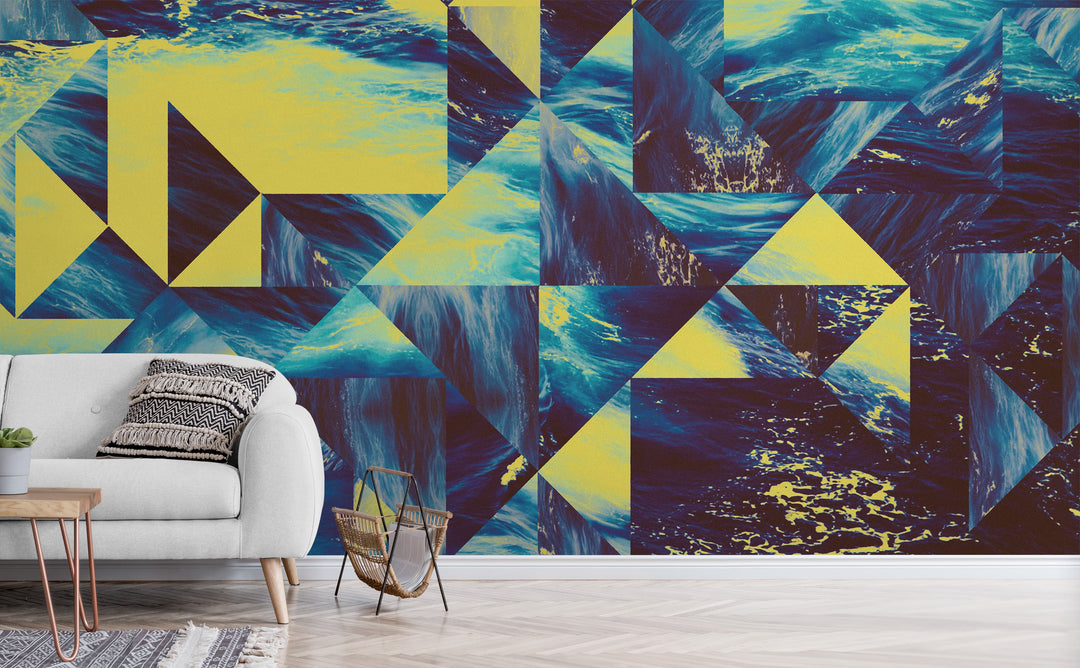 Frag five wall mural in a living room | Walls Need Love