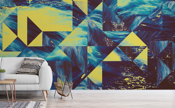 Frag five wall mural in a living room | Walls Need Love