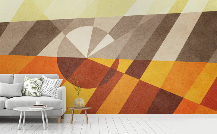 Earth wall mural in a living room | Walls Need Love