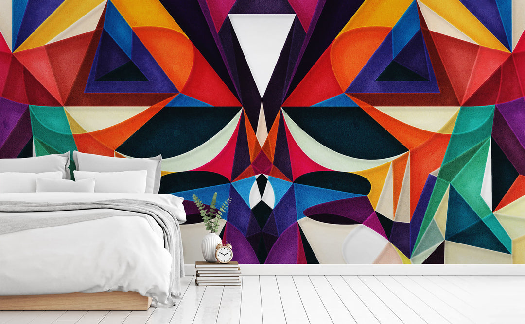 Emotion in Motion wall mural in a bedroom | Walls Need Love