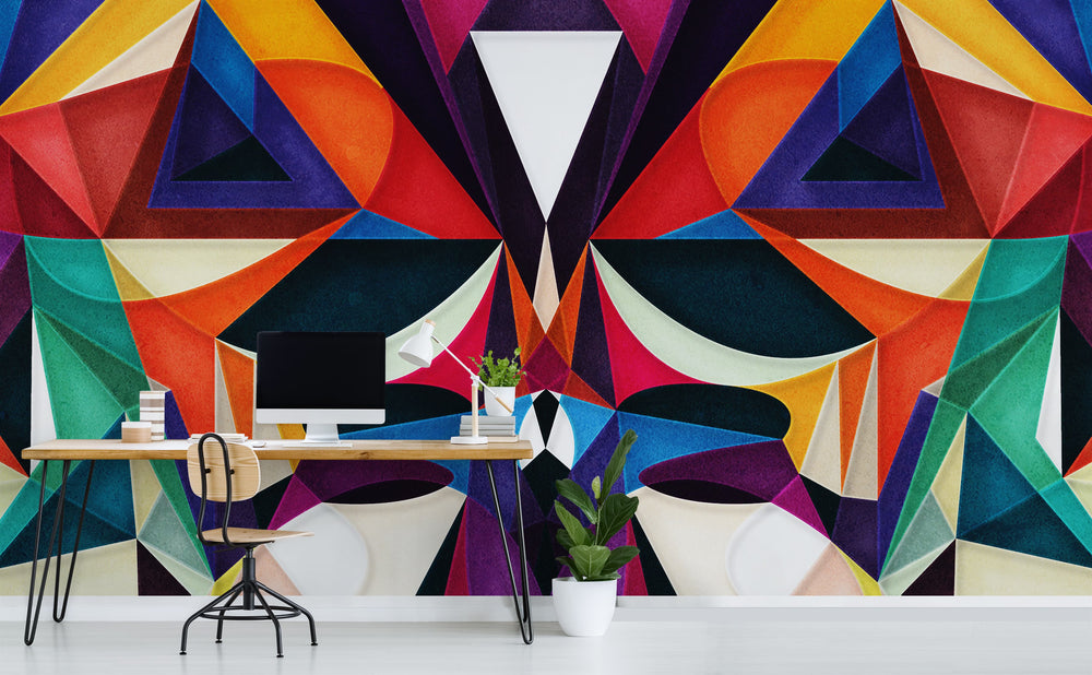 Emotion in Motion wall mural in a home office | Walls Need Love