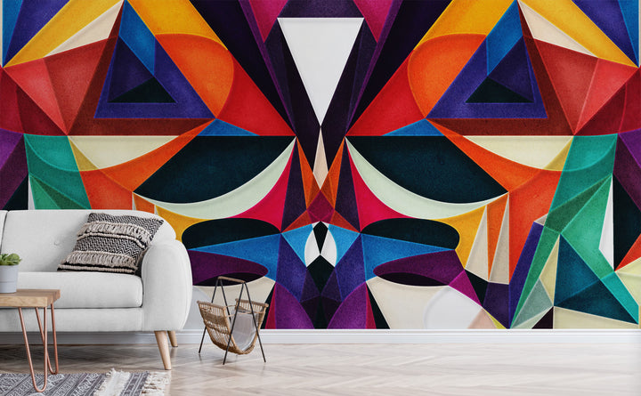 Emotion in Motion wall mural in a living room | Walls Need Love