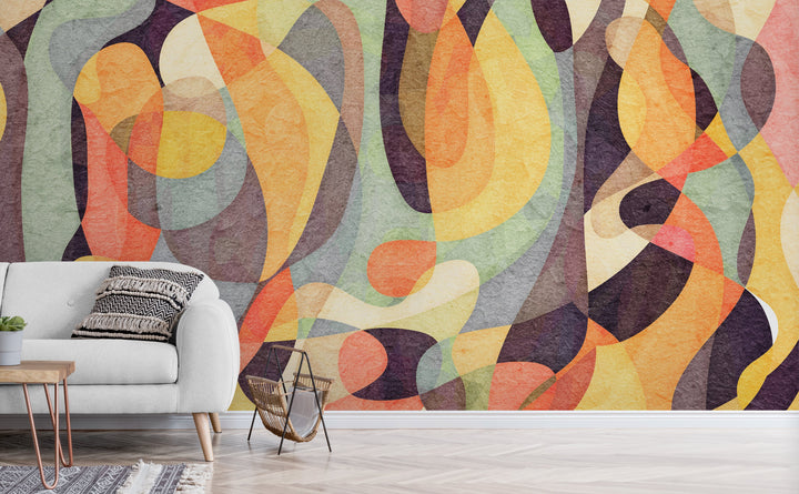 From Darkness wall mural in a living room | Walls Need Love