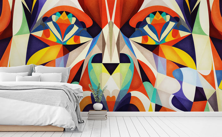 Something to Look At wall mural in a bedroom | Walls Need Love
