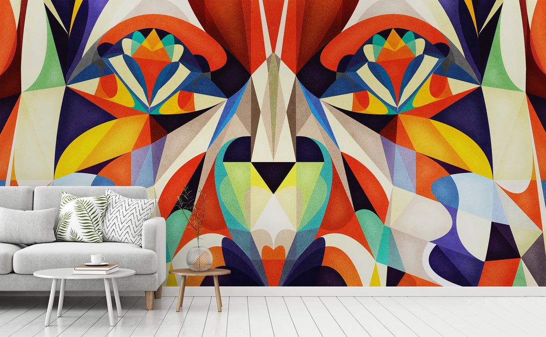Something to Look At wall mural in a living room | Walls Need Love