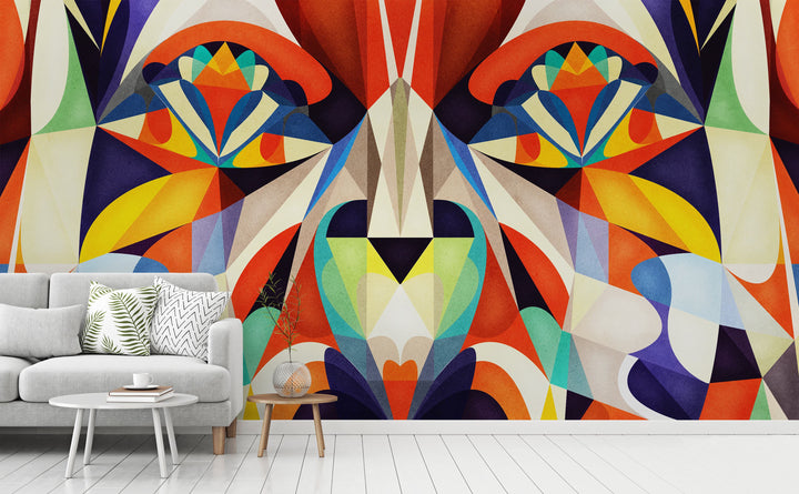 Something to Look At wall mural in a living room | Walls Need Love