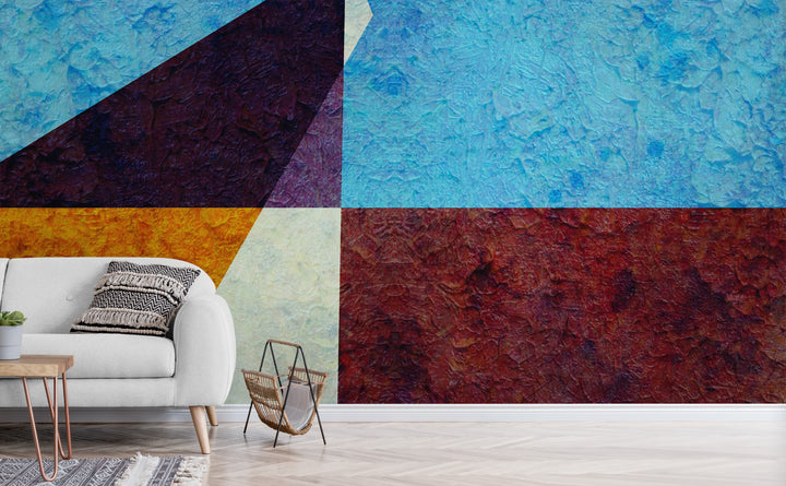 The Walk Home wall mural in a living room | Walls Need Love