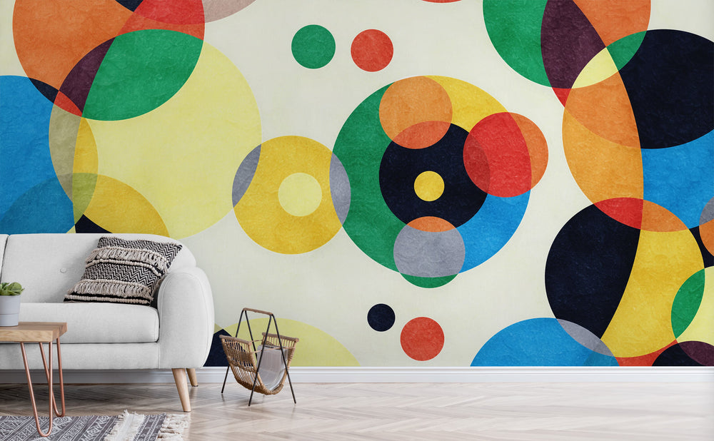Well Hidden wall mural in a living room | Walls Need Love