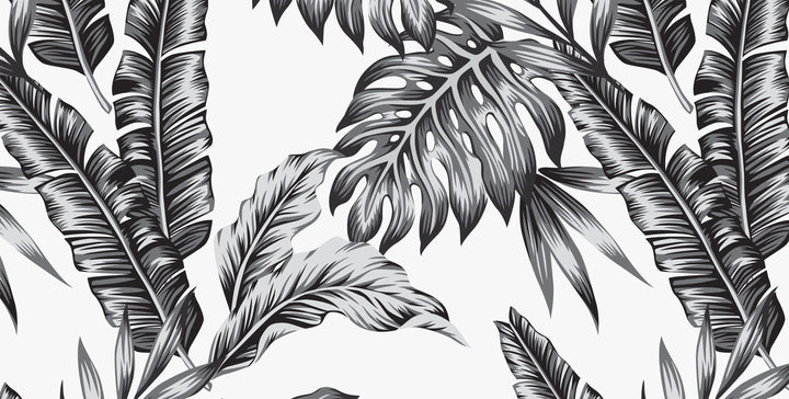Retro Palms wall mural full design | Walls Need Love