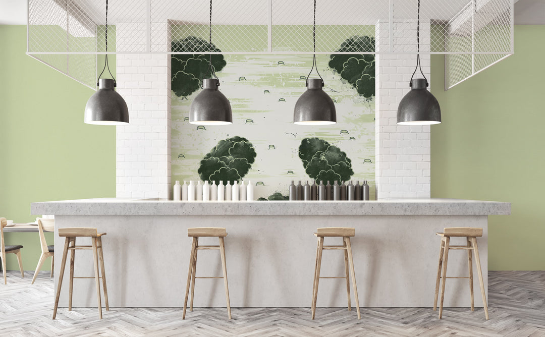 Deforestation wall mural in a bar | Walls Need Love