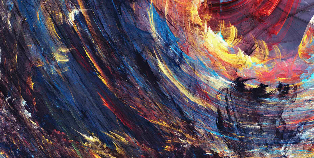 Fractal Desert wall mural full design | Walls Need Love