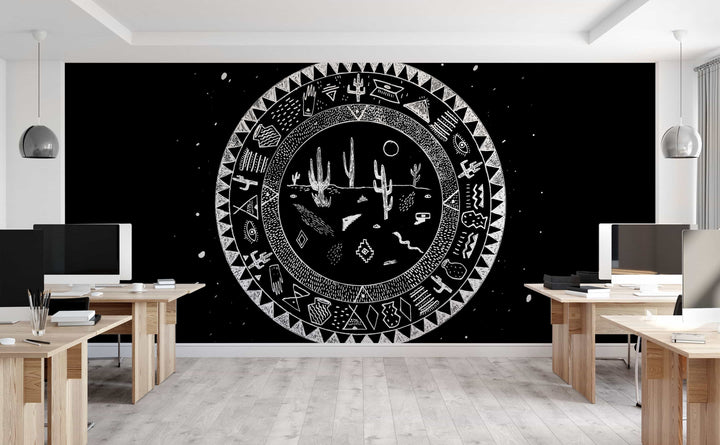 Inside the Desert wall mural in a workspace | Walls Need Love