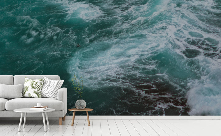 Big Sur wall mural in a living room | Walls Need Love