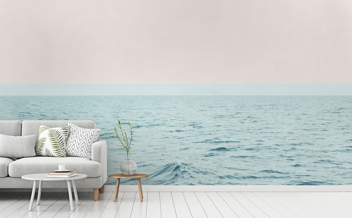 Sea Breeze wall mural in a living room | Walls Need Love