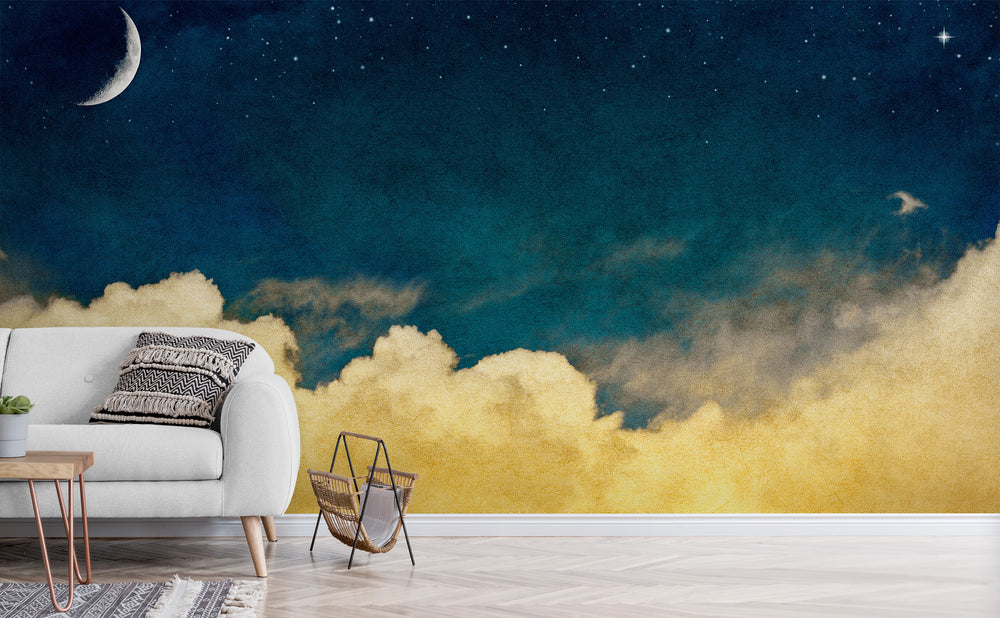 One For The Dreamers wall mural in a living room | Walls Need Love