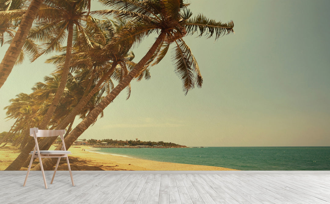 Serenity Beach wall mural on an interior wall | Walls Need Love