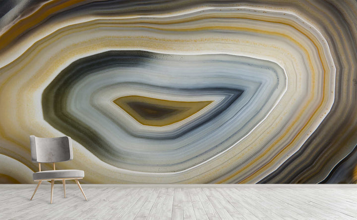Saturn Stone wall mural on an interior wall | Walls Need Love