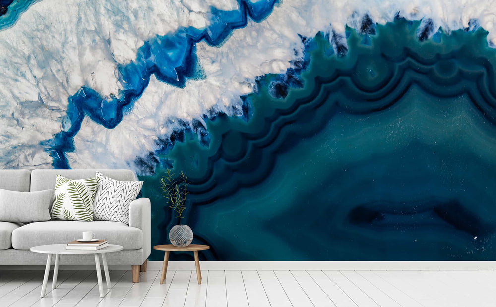 Sea Ice wall mural in a living room | Walls Need Love