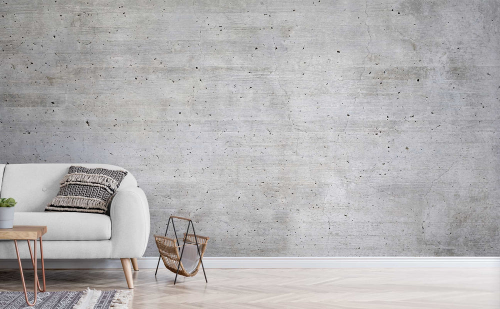 Industry wall mural in a living room | Walls Need Love