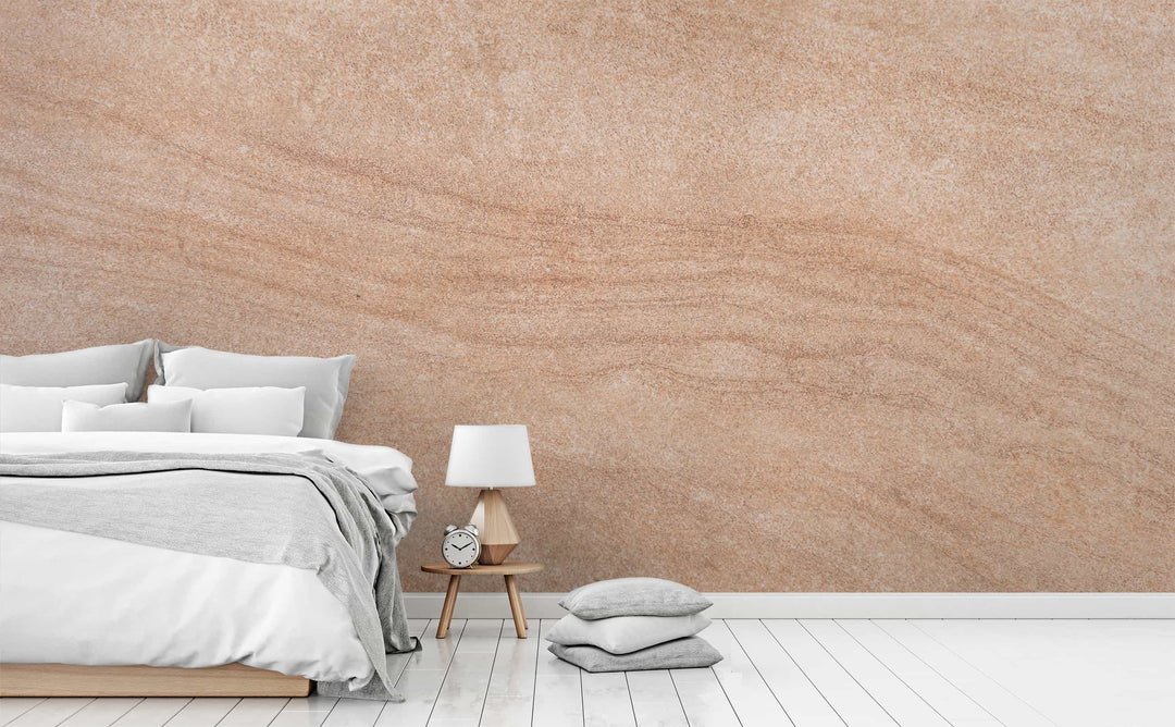 Smooth Flagstone wall mural in a bedroom | Walls Need Love