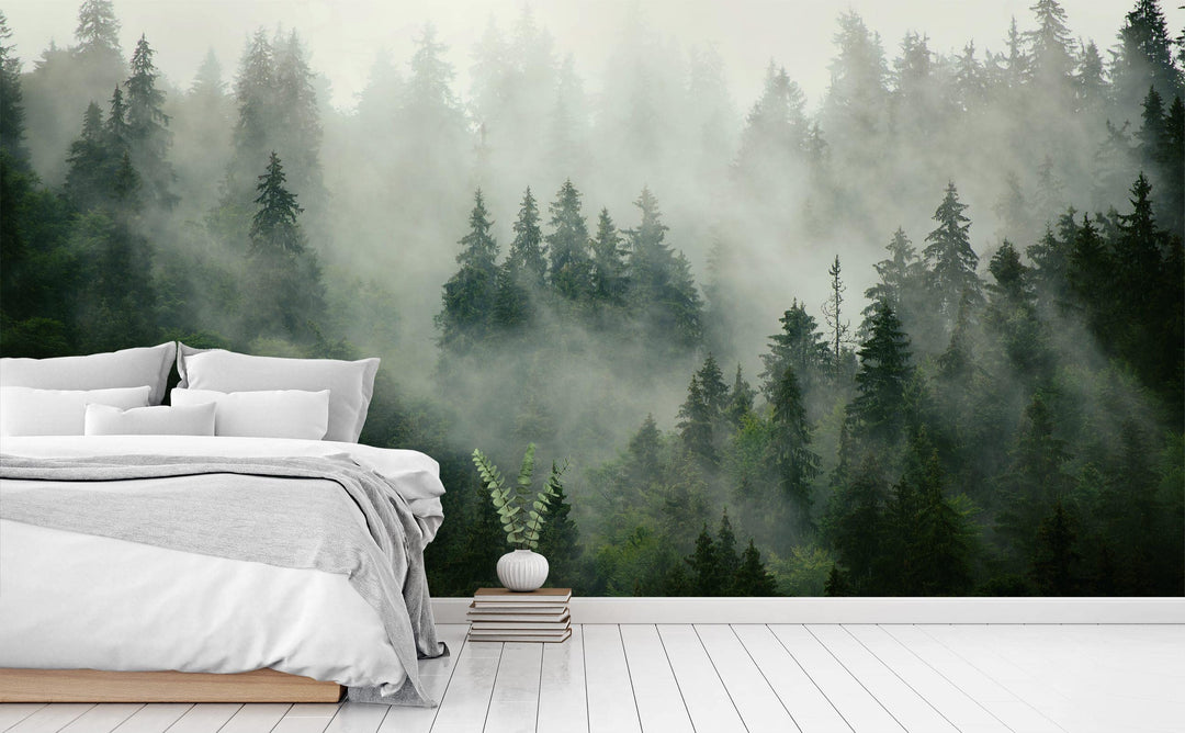 Woodland Spirits wall mural in a bedroom | Walls Need Love