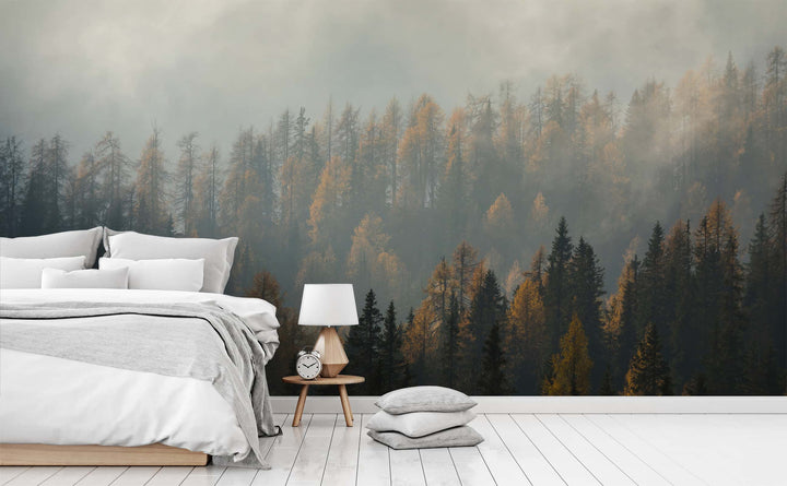 Around the Bend wall mural in a bedroom | Walls Need Love