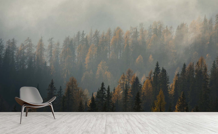 Around the Bend wall mural on an interior wall | Walls Need Love