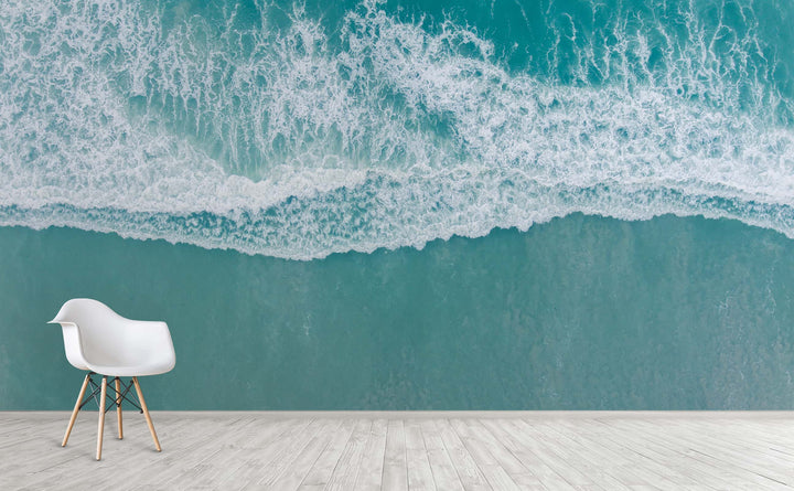 Ocean Escape wall mural on an interior wall | Walls Need Love