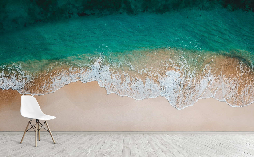Private Island wall mural on an interior wall | Walls Need Love