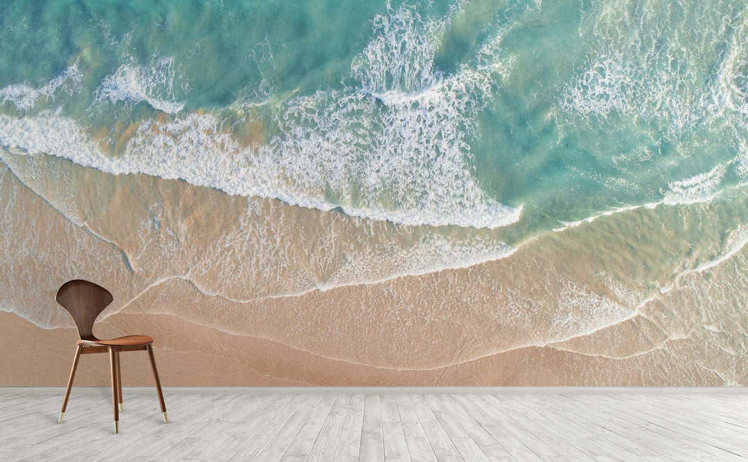 Caribbean Morning wall mural on an interior wall | Walls Need Love
