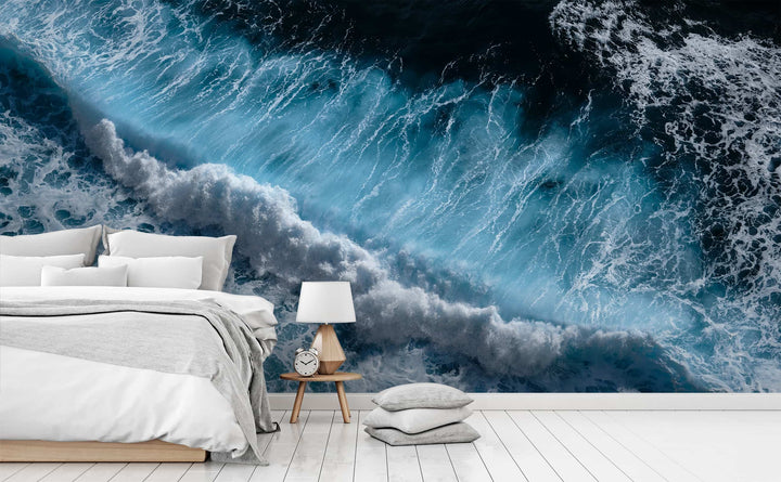 Endless Surf wall mural in a bedroom | Walls Need Love