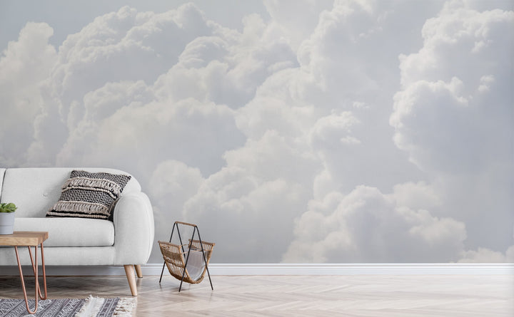 Angelic Morning wall mural in a living room | Walls Need Love
