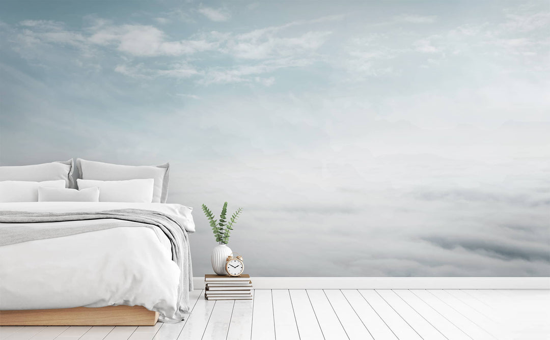 The Aeronaut wall mural in a bedroom | Walls Need Love