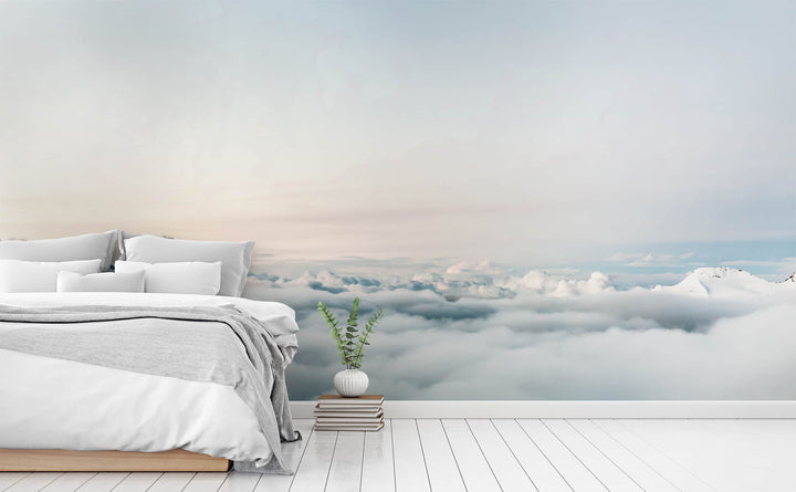 Mile High wall mural in a bedroom | Walls Need Love