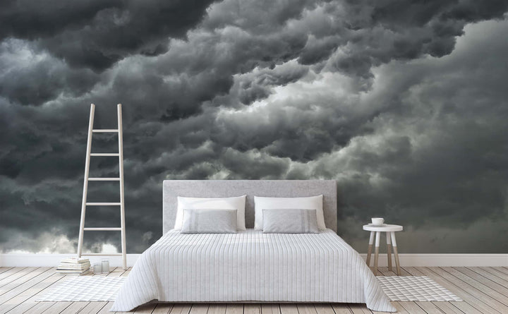 The Tempest wall mural in a bedroom | Walls Need Love